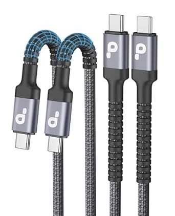 USB C to USB C Cable 10FT, 2Pack USB C Charger Cable, Long Type C Fast Charging Cable Nylon Braided USBC Charger Cord Compatible with iPhone 16/15/Pro/Plus/Pro Max/Samsung Galaxy S23/LG/Switch