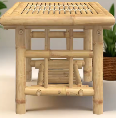 27.6x17.7x14.2 Bamboo Coffee Table - Stylish, Eco-Friendly, Modern Home Furniture
