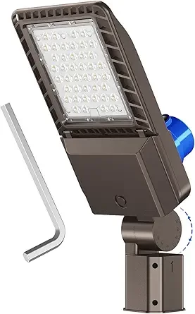 150W LED Parking Lot Light Pole Mount, 22500LM Dusk to Dawn Outdoor Lighting LED Commercial Area Street Yard Security Shoebox Light with Slip Fitter Mount for Roadway, Yard, Park, Gym
