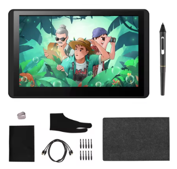 Bisofice 12HD-A H-IPS LCD Graphics Drawing Tablet Monitor 11.6 Inch 8192 Pressure Level Passive Technology with Tilt Function